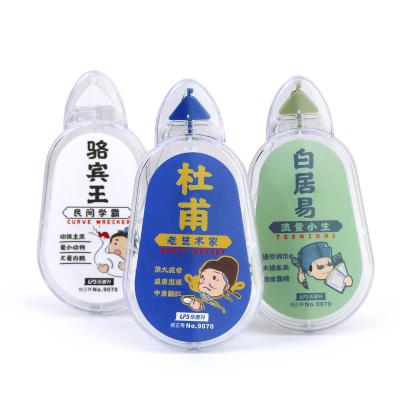 China Titanium Dioxide Correction Tape With China Poets Ancient Sticker Design Special Correction Tape Runner for sale