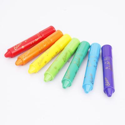 China Bright Colors Watercolor Silky Crayon Non-Toxic Silky Oil Pastel Water Soluble Pencil Set 12 Colors for sale