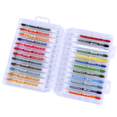 China Bright Non-Toxic Colors Pencil Set Twisted PP Box Factory Twist Up Pencil Pen For Children for sale