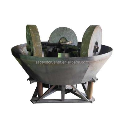 China 1100 Gold Rock Gold Ore Grinding 1200 1200a 1200b Three Roller Pan Wet Mill Mill Grinding Machine for sale