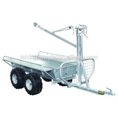 China Other Trailers ATV Log Trailer / Heavy Duty Trailer / Box Trailer With Crane A03 for sale