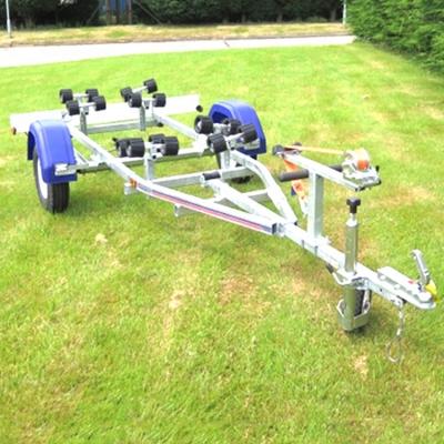 China Hot Sale Truck Trailer Folding Galvanized Boat Trailer For Inflatable Boat for sale