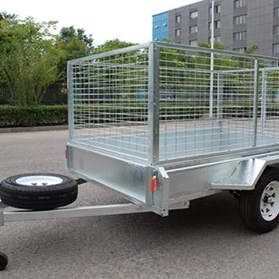 China Farms Cage Tipping Trailer Box Trailer A17 Towable 8*5 for sale