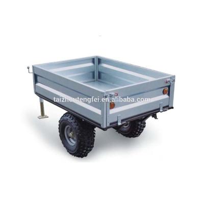 China Good Quality Car Trailer Single Axle Galvanized Camp Cage Box Trailer for sale