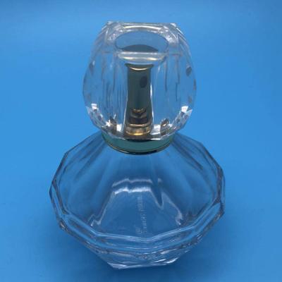 China UKp08 50ml Glass Perfume Bottle Crimp Spray Bottles Pump for sale