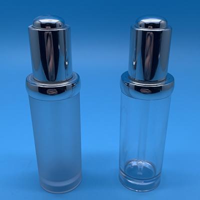 China UKKH0019 Personal Care Dropper With Cylindrical Glass Bottle for sale