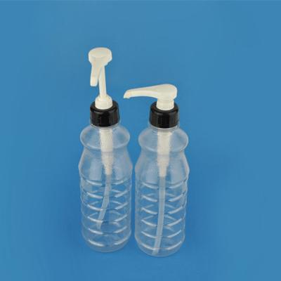 China Bottles 800ml PET Syrup Bottle With Pump for sale