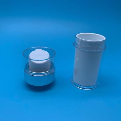 China Skin Care sr-2108b Cream Plastic Vacuum Vial Essential Oil Plating Airless Bottle for sale