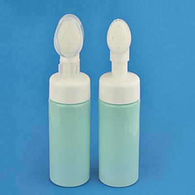 China UKF06 Personal Care PET Bottle With New Design Silicon Brush Foam Pump Bottle for sale