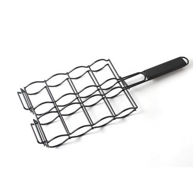 China Dustproof Heavy Duty Grill Basket Kitchen Stainless Steel Metal Barbecue Stainless Steel Corn Grilling Basket for sale