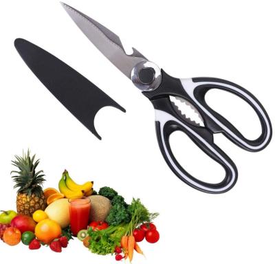 China 2pcs Stainless Steel Laser Seafood Crab Shrimp Crab Scissors Home Smart Multifunctional Professional Kitchen Scissors Set for sale