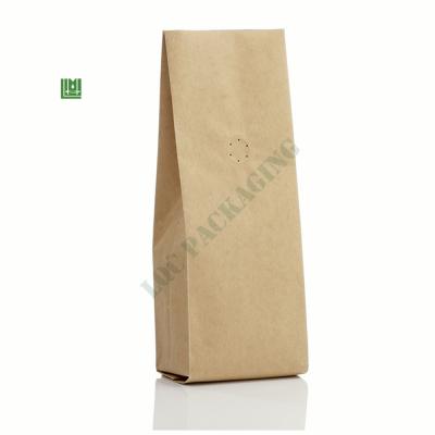 China Moisture proof kraft paper bag for coffee beans with tin tie on top /window bag/coffee pouch bag for coffee, tea for sale