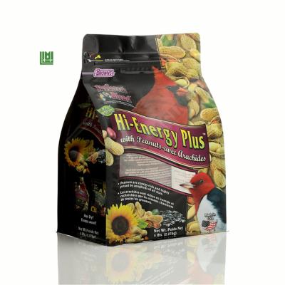 China Custom Printed Resealable Zipper Flat Square Bottom Mylar Dog Food Packaging Moisture Proof Aluminum Plastic Pupy Bag for sale