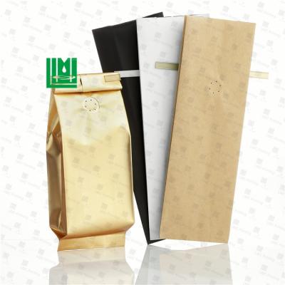 China Wholesale 250g Moisture Proof Resealable Recycle Side Gusset Ziplock Without Valve Coffee Bean Packaging Bags for sale