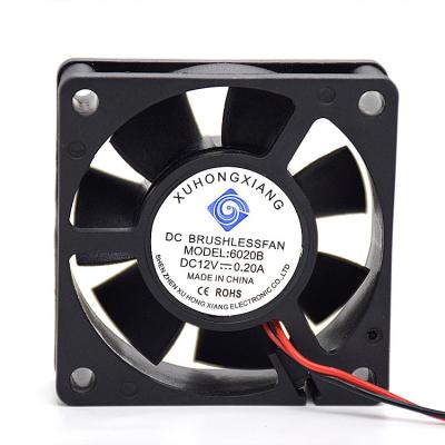 China XHX Hotels XHX High Speed ​​Axial Blower CUSTOM 6020 60mm 12v 24v PLASTIC INDUSTRIAL FAN for sale