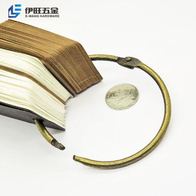 China YIWANG 3 Inch Bronze Book Binder Rings Loose Leaf Book Rings for Key Chains Card Rings for sale