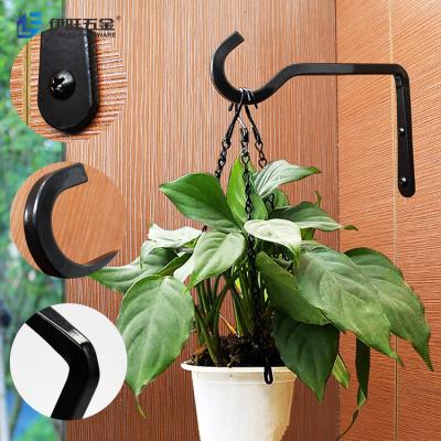 China YIWANG Sturdy Outdoor Hanging Bracket Garden Decor Single Iron Wall Hooks for sale