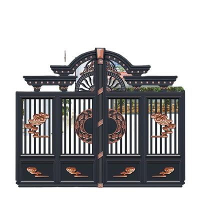 China European Style Household Garden Gate Easily Assembled Electric Aluminum Yard Gate for sale