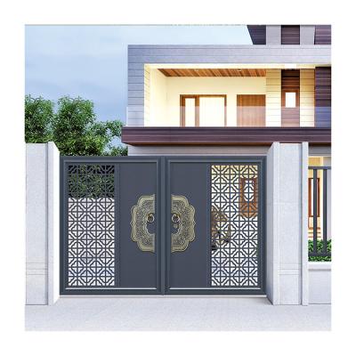 China Wholesale composite swing gate gate yard gate made of new swing garden sliding gates aluminum gate for sale for sale