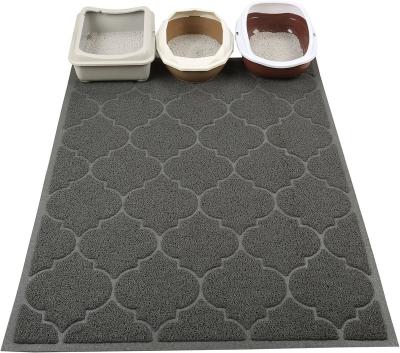 China Hot Sale Premium PVC Cat Litter Mat Viable Large 36