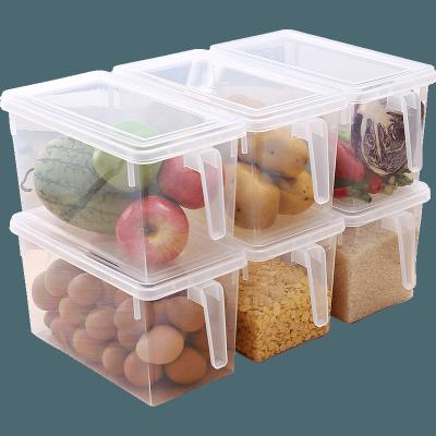 China Box With Lid And Handle 5L Kitchen Refrigerator Storage Box Drawer Type PP Fresh-keeping Container With Handle With Lid 5L Home Supply for sale