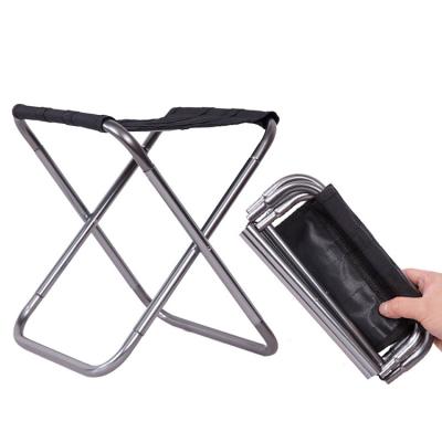 China Suitable for camping cheap retractable stable pocket Mini Small Portable Foldable Aluminum Alloy Sneak camping chair for sale