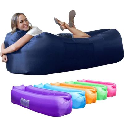 China High Quality Portable Inflatable Foldable Sofa Couch Air Bag Lazy Sofa Bed Camping Beach Air Lazy Type Hybrid Mattress for sale