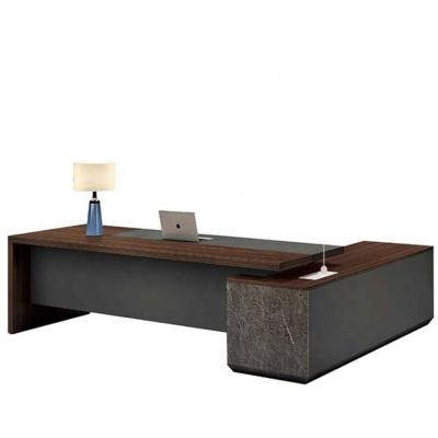 China Modern Design Office Furniture Office Desk Luxury Executive Boss Extendable Table Ceo Desk for sale