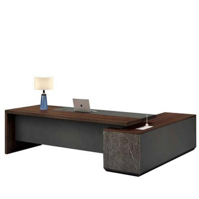 China Simple Design Boss Office Desk Executive Expandable Hot Selling Modern Solid Wood Desk for sale