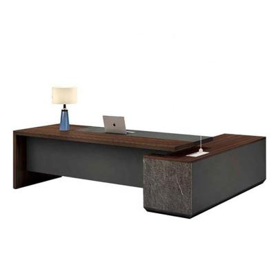 China Modern Extendable Solid Wood Boss Desk Ceo Extendable Executive Desk for sale