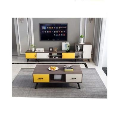 China Nordic quality extendable outstanding simple living room coffee table TV cabinet for sale