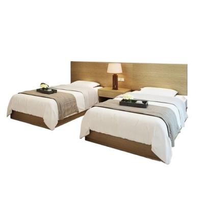 China Environmental Protection Manufacturer Supplier Durable Furniture Solid Wooden Box Double Bed Set for sale