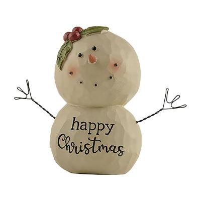 China Europe Christmas Resin Snowman Figures 