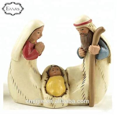 China Europe In Wholesale Item Stock Resin Cute Nativity Set Joseph, Mary And Baby Statues for sale