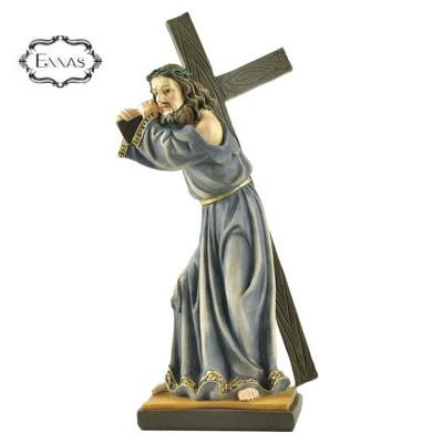 China Europe Clear Epoxy Resin Cross Statues Jesus Crucifix Molds Decor Of Religious Carrying Catholic Items for sale