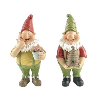 China Other Custom OEM / ODM Polyresin Garden Gnomes Figurines Decoration for sale