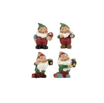 China Europe Polyresin Funny Miniature Gnome For Garden Decorations for sale