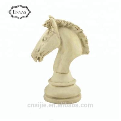 China Europe Hot Selling Small Figurine Table Decoration Resin Horse Head for sale