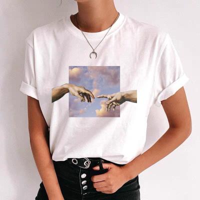 China 2022 summer superdry stock print paint color shorts high quality graphic vintage multi sleeve QUICK DRY plus size women's T-shirts for sale