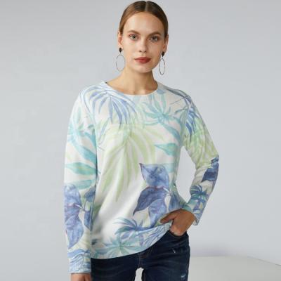 China Breathable Costom Print Sweater Pullover For Women 2020 Plus Size Full Print Long Sleeve for sale