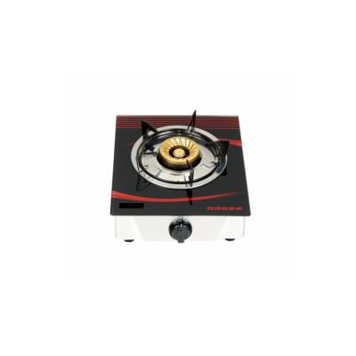 China Hot Selling Hotel China Glass Top Gas Stove Best Price Cast Iron Gas Cooker 1 Burner For Outdoor Camping for sale