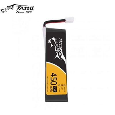 China Vehicles & Remote Control Toys Tattu 450mAh 3.8V HT 95C 1S1P Lipo Battery Pack With JST-PHR Plug For Tiny Hawk - Long Pack Small Drone MINI Drone for sale