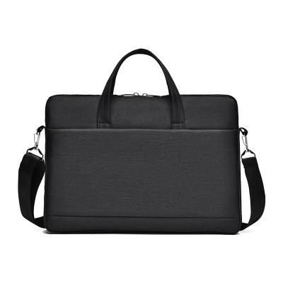 China Polyester Custom 13/14/15/15.6 Inch Portable Waterproof Canvas Laptop Bag For Men Women Computer for sale