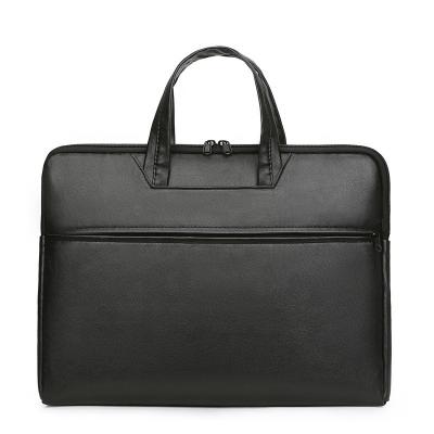 China PU Waterproof Business 15.6 Inch Men Laptop Briefcase Leather Bag For men for sale