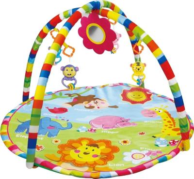 China Eco-friendly Baby Crib Gym Baby Activity Foam Soft Mats With Hanging Toys For Baby for sale