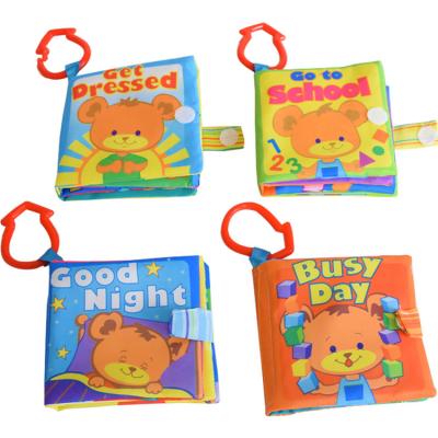 China Durable Baby Learning Books Toys Customized Cloth Book 2021 Busy Washable For Kids Idea for sale