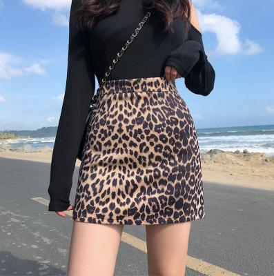 China Nan-Tchang Auyan Fashion Women Leopard Printing Girl Breathable Lace Short Skirt for sale