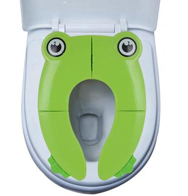 China Plastic Cute Portable Potty Seat for Toddler Travel - Foldable Non-Slip Potty Training Toilet Seat Cover for Baby Boys Kids Girls for sale