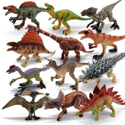 China Wholesale Super Realistic Large Size Play /Toys/Children Model Gift Dinosaur Triceratops Toy For Kids Bag Toys Simulation Dinosaur Tyranno Animal Model Toy for sale