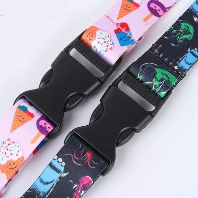 China Promotional Gift Lanyard Neck Office Exhibition Nylon Woven Lanyards For ID Holder Straps Main Name Badge Lanyard Strap ID Badge Holders Kids ID for sale